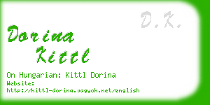 dorina kittl business card